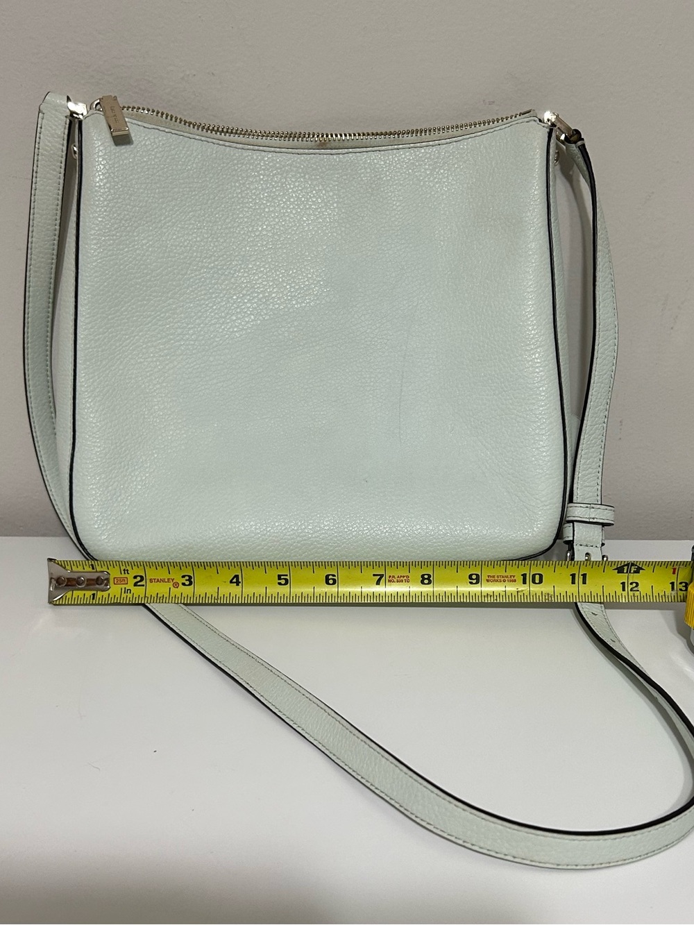 Kate Spade Charlotte Street Irini Crossbody, Mint Green, Pebbled Leather - Picture 6 of 12